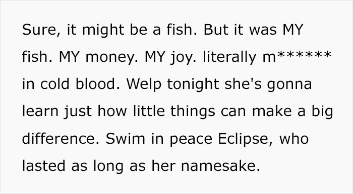 “They Swim And Die”: Aunt Refuses To Apologize For Ending Fish’s Life, Screams When Karma Hits “They Swim And Die”: Aunt Refuses To Apologize For Ending Fish’s Life, Screams When Karma Hits