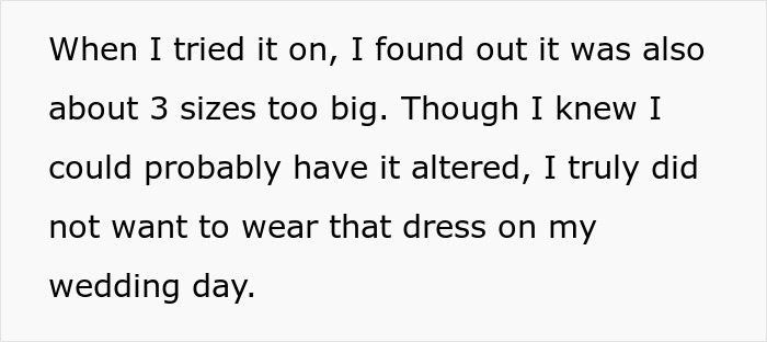 “[Am I The Jerk] For Not Wearing The Wedding Dress My Stepsister Handmade For Me?”