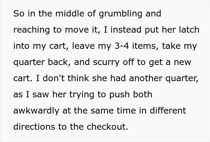 Guy Locks His Cart To Entitled Shopper After Being Annoyed Way Too Much