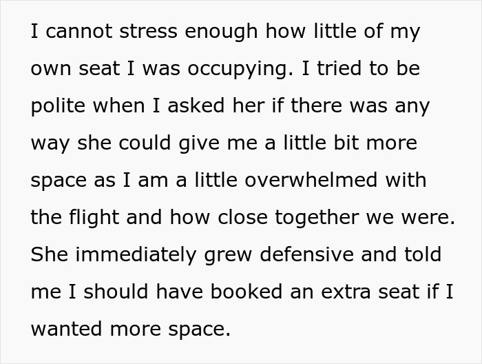 Person Gets Trapped By A Plus-Size Woman On A Flight, Makes Her Cry After Asking To Switch Seats Person Gets Trapped By A Plus-Size Woman On A Flight, Makes Her Cry After Asking To Switch Seats