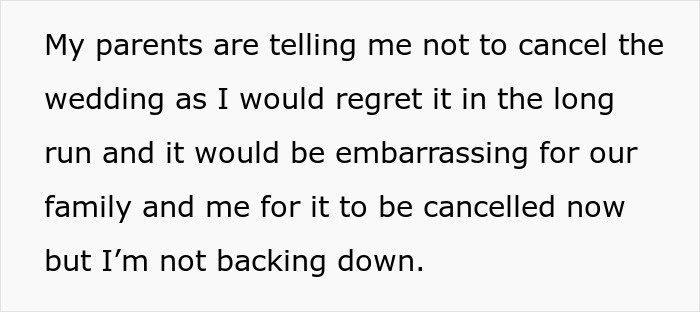 Bride's Family Bets Fiance Will End Marriage Because She Isn't Submissive, So She Cancels Wedding Bride's Family Bets Fiance Will End Marriage Because She Isn't Submissive, So She Cancels Wedding