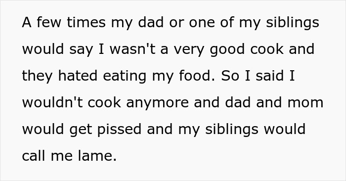 Teen Can't Keep Up With Family's Food Preferences, Starts Cooking Only For Himself, It Angers Family Teen Can't Keep Up With Family's Food Preferences, Starts Cooking Only For Himself, It Angers Family