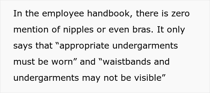 Woman Feels She Is Being Targeted At Work For Being Disabled When Manager Makes Fuss About Her Bra 
