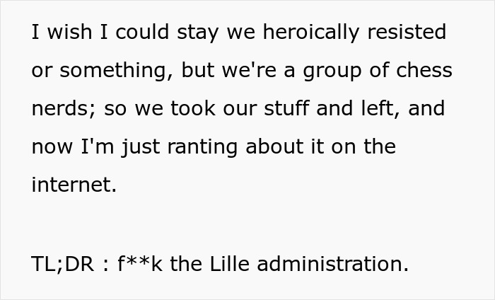People Get Kicked Out From The Venue They Rented As They Brought “Unauthorized Outside Material” People Get Kicked Out From The Venue They Rented As They Brought “Unauthorized Outside Material”