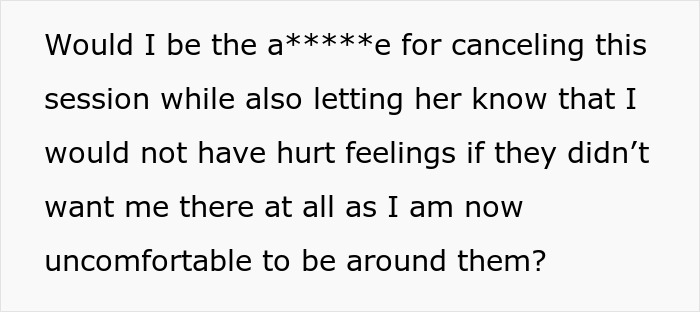 Photographer Wants To Cancel SIL's Engagement Shoot After Learning The Couple Hates Her Photographer Wants To Cancel SIL's Engagement Shoot After Learning The Couple Hates Her