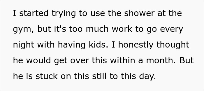 Man Battles With Wife’s Ultimatum: Give Her More Than 2 Showers Per Week Or See Her Move Out Man Battles With Wife’s Ultimatum: Give Her More Than 2 Showers Per Week Or See Her Move Out