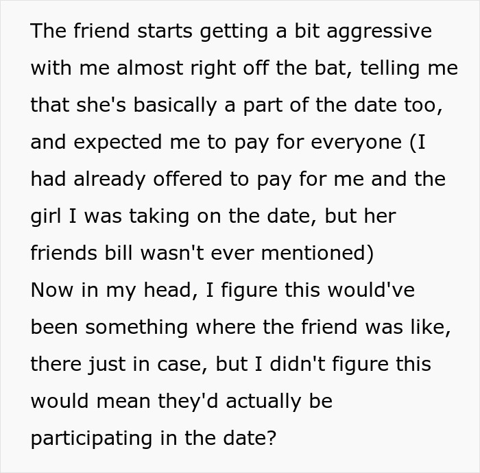 Man Roasts Date After She Brings Her Friend Along Expecting Him To Pay Man Roasts Date After She Brings Her Friend Along Expecting Him To Pay