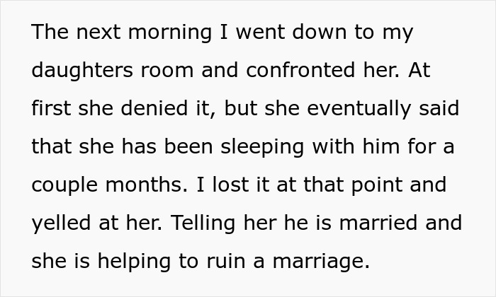 Man Has Tough Conversation With 21YO Daughter Who Had An Affair With Their Married Neighbor