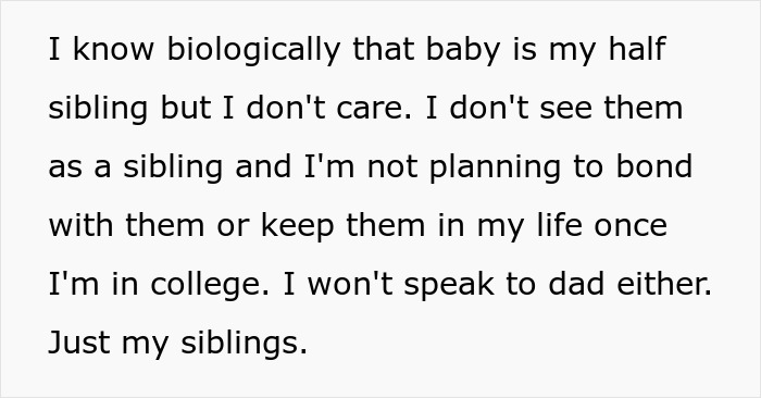 Teen Called Disgusting For Refusing To Take Care Of Newborn Baby That Came From His Dad’s Affair Teen Called Disgusting For Refusing To Take Care Of Newborn Baby That Came From His Dad’s Affair