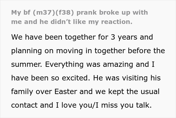 37-Year-Old Man Prank-Breaks Up With Long-Term Girlfriend, Doesn't Like Her Reaction 37-Year-Old Man Prank-Breaks Up With Long-Term Girlfriend, Doesn't Like Her Reaction