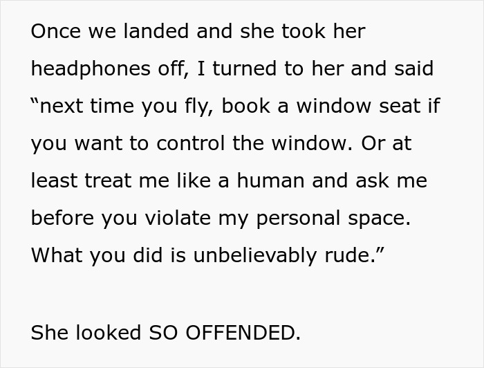 Woman Invades Personal Space On A Plane, Flier Comes Up With A Genius Plan To Get Back At Her Woman Invades Personal Space On A Plane, Flier Comes Up With A Genius Plan To Get Back At Her