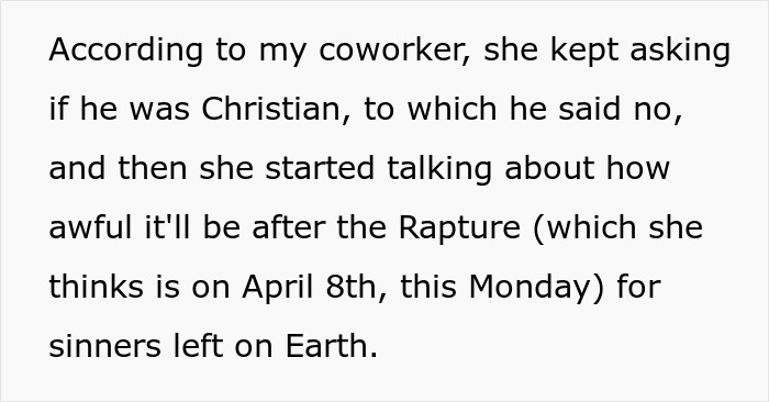 Woman Who Thought The Rapture Was About To Happen Dishes Out Huge Tips, Returns For A Refund Woman Who Thought The Rapture Was About To Happen Dishes Out Huge Tips, Returns For A Refund