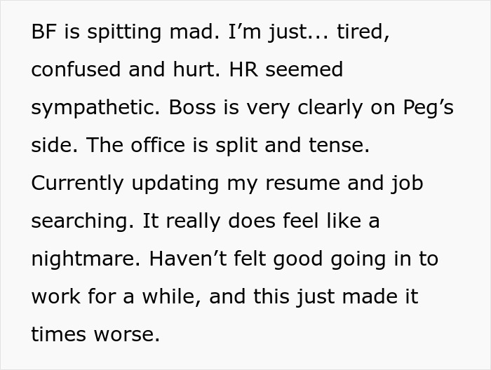 Woman Left In Tears After Coworker Demands She Stop Feeding Him Woman Left In Tears After Coworker Demands She Stop Feeding Him