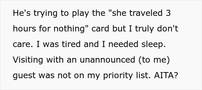 "I Don't Care": Woman Tells MIL To Get Out After Coming Unannounced While She Was Sleeping "I Don't Care": Woman Tells MIL To Get Out After Coming Unannounced While She Was Sleeping