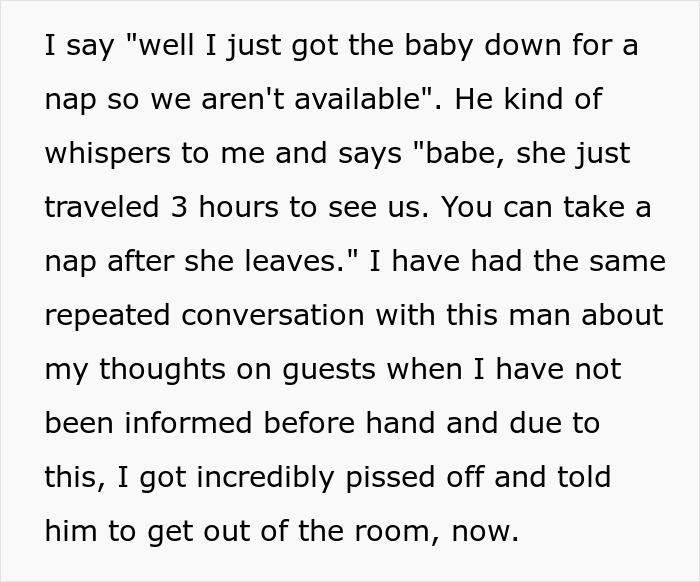 "I Don't Care": Woman Tells MIL To Get Out After Coming Unannounced While She Was Sleeping "I Don't Care": Woman Tells MIL To Get Out After Coming Unannounced While She Was Sleeping