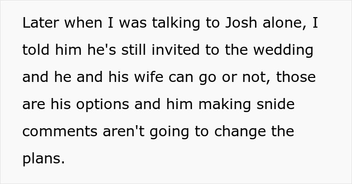 "I Called Him A Hypocrite": Guy Makes Snide Remarks Over Sister's Childfree Wedding, Is Called Out "I Called Him A Hypocrite": Guy Makes Snide Remarks Over Sister's Childfree Wedding, Is Called Out