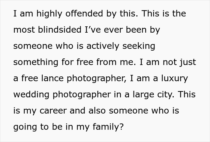 Photographer Wants To Cancel SIL's Engagement Shoot After Learning The Couple Hates Her Photographer Wants To Cancel SIL's Engagement Shoot After Learning The Couple Hates Her