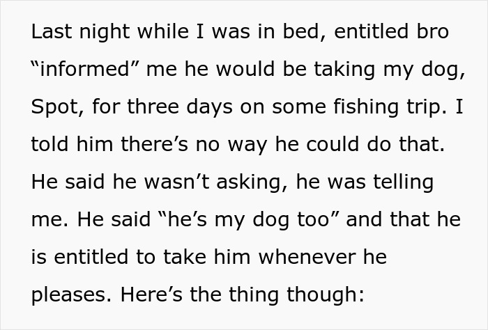 Woman Is Horrified Brother Wants To Take Dog On His Fishing Trip, Runs Away To Fiancé With It 