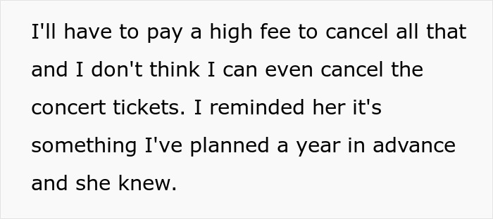 "AITA For Choosing A Concert Over My Best Friend's Wedding?" "AITA For Choosing A Concert Over My Best Friend's Wedding?"