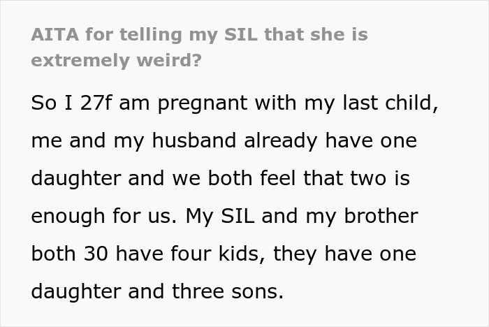 Married Couple Reveals They’re Expecting A Daughter, SIL Tells Wife She Should Feel Devastated Married Couple Reveals They’re Expecting A Daughter, SIL Tells Wife She Should Feel Devastated