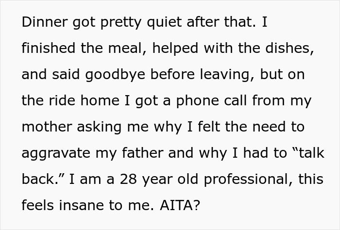“Dinner Got Pretty Quiet”: Dad Keeps Doubting Biologist Daughter, She Tells Him She Knows Better “Dinner Got Pretty Quiet”: Dad Keeps Doubting Biologist Daughter, She Tells Him She Knows Better