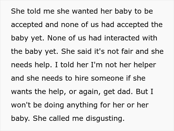 Teen Called Disgusting For Refusing To Take Care Of Newborn Baby That Came From His Dad’s Affair Teen Called Disgusting For Refusing To Take Care Of Newborn Baby That Came From His Dad’s Affair