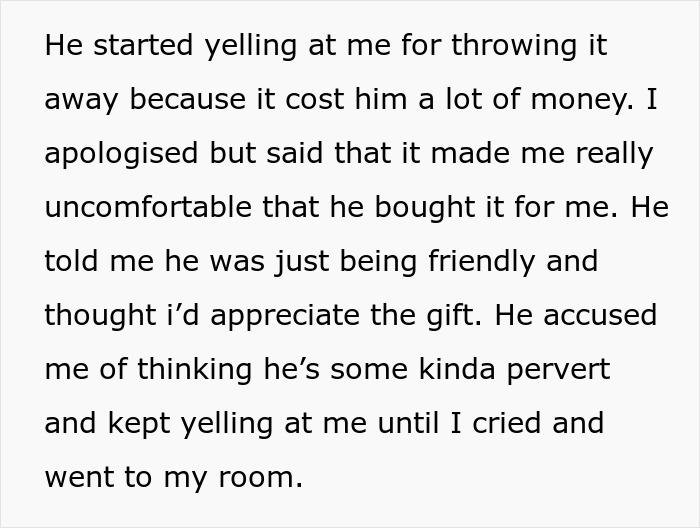 Friend's Brother Gets Livid Over This 19 Y.O. Throwing Away His Pricey Lingerie Birthday Gift Friend's Brother Gets Livid Over This 19 Y.O. Throwing Away His Pricey Lingerie Birthday Gift