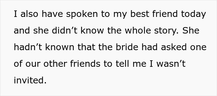 Woman Loses It Realizing Friend Had Invited Everyone But Her To Wedding, Leaves Group Chat Woman Loses It Realizing Friend Had Invited Everyone But Her To Wedding, Leaves Group Chat