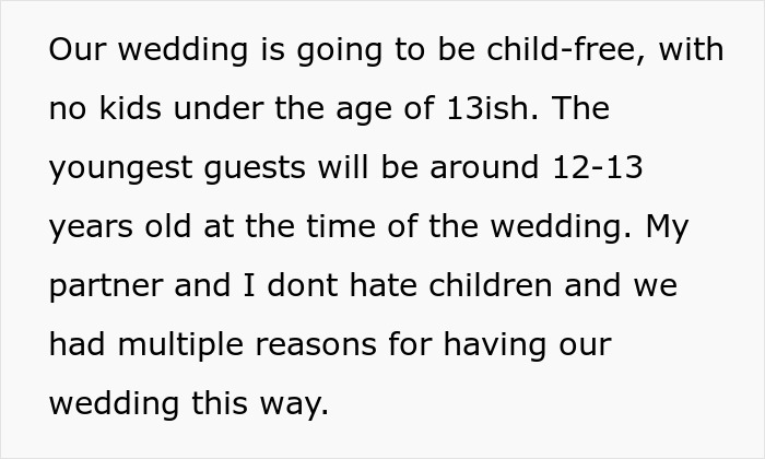 "I Called Him A Hypocrite": Guy Makes Snide Remarks Over Sister's Childfree Wedding, Is Called Out "I Called Him A Hypocrite": Guy Makes Snide Remarks Over Sister's Childfree Wedding, Is Called Out