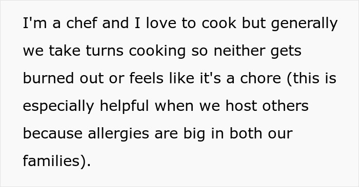 Chef Who Cooked And Cared For Wife While She Was Pregnant Is Shocked When SIL Demands Same Treatment Chef Who Cooked And Cared For Wife While She Was Pregnant Is Shocked When SIL Demands Same Treatment