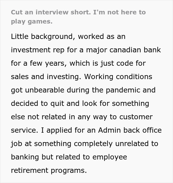 Company Loses Great Applicant After HR Decides To Play A Reaction Game During Job Interview Company Loses Great Applicant After HR Decides To Play A Reaction Game During Job Interview