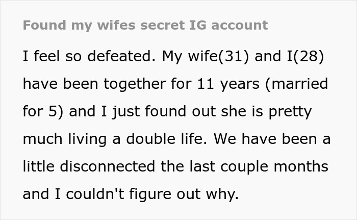 Man Finds Wife’s Secret Spicy Page, Thrown Into Turmoil After Learning She’s Living A Double Life