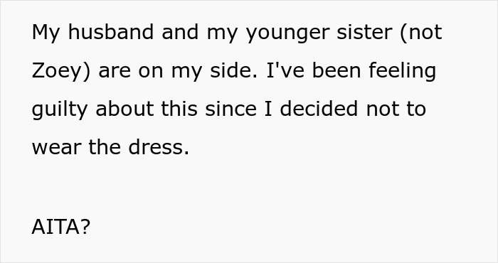 “[Am I The Jerk] For Not Wearing The Wedding Dress My Stepsister Handmade For Me?”