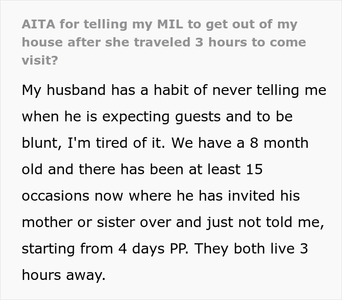 "I Don't Care": Woman Tells MIL To Get Out After Coming Unannounced While She Was Sleeping "I Don't Care": Woman Tells MIL To Get Out After Coming Unannounced While She Was Sleeping