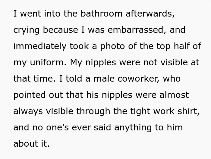 Woman Feels She Is Being Targeted At Work For Being Disabled When Manager Makes Fuss About Her Bra Woman Feels She Is Being Targeted At Work For Being Disabled When Manager Makes Fuss About Her Bra