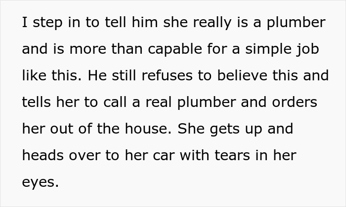 Company Gets Revenge That Lasts Years After A Guy Makes Their Woman Plumber Cry