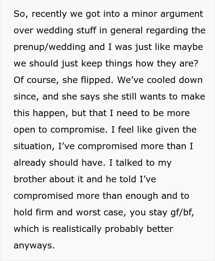 Pregnant Woman Thinks Prenup Is Unfair, Guy Halts The Wedding