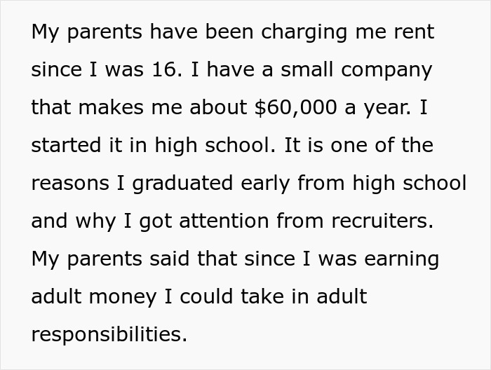 “Good Luck With That”: Parents Try To Ground 20 Y.O. Business Owner Who Pays Them Rent