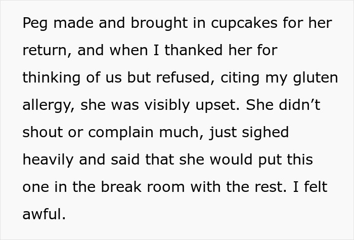 Woman Left In Tears After Coworker Demands She Stop Feeding Him Woman Left In Tears After Coworker Demands She Stop Feeding Him