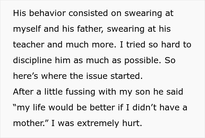 Teen Made To Regret His Words After Mom Does Exactly As He Wished, MIL Steps In To Raise Hell Teen Made To Regret His Words After Mom Does Exactly As He Wished, MIL Steps In To Raise Hell