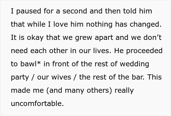 “AITAH For Causing My Ex-GF’s Husband (Also, My Previous Best Friend) To Cry At The Bar?” 