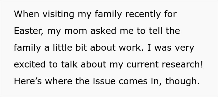 “Dinner Got Pretty Quiet”: Dad Keeps Doubting Biologist Daughter, She Tells Him She Knows Better “Dinner Got Pretty Quiet”: Dad Keeps Doubting Biologist Daughter, She Tells Him She Knows Better