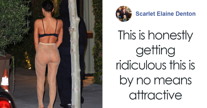 Bianca Is Running Out Of Ideas As Kanye Takes Out Wife In Lace Bra And See-Through Tights