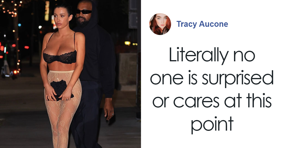Bianca Is Running Out Of Ideas As Kanye Takes Out Wife In Lace Bra And See-Through Tights