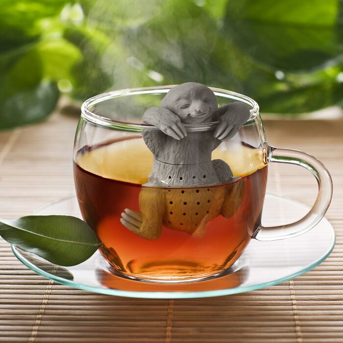 Enjoy A Relaxing Tea Time With The Slow Brew Sloth Tea Infuser: Adorable And Functional Infuser For Your Favorite Loose Leaf Teas