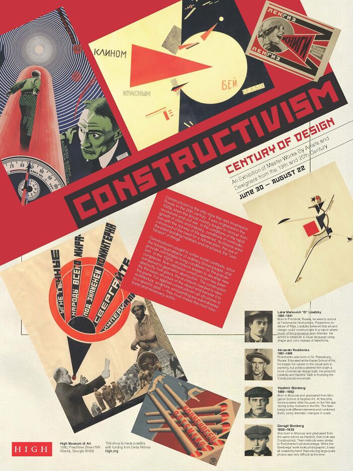 "Constructivism Exhibition Brochure And Poster" By Vitalijs Kuceba