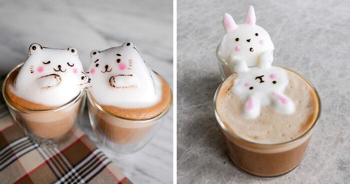 This Woman Creates Captivating Coffee Art And It’s Too Cute To Drink (45 New Pics)