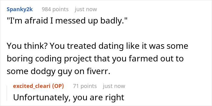Guy “Comes Clean” To GF About How He Used AI To Talk To Her In The Start, Gets Blocked Immediately Guy “Comes Clean” To GF About How He Used AI To Talk To Her In The Start, Gets Blocked Immediately