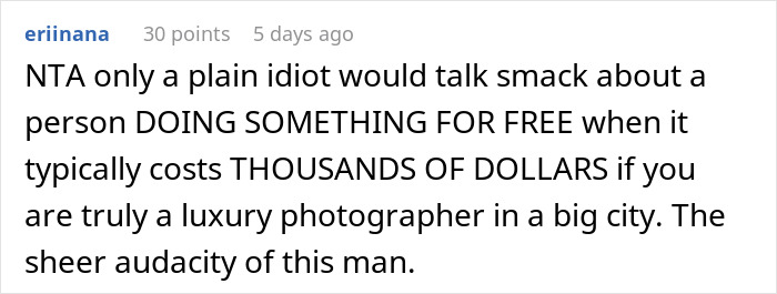 Photographer Wants To Cancel SIL's Engagement Shoot After Learning The Couple Hates Her Photographer Wants To Cancel SIL's Engagement Shoot After Learning The Couple Hates Her