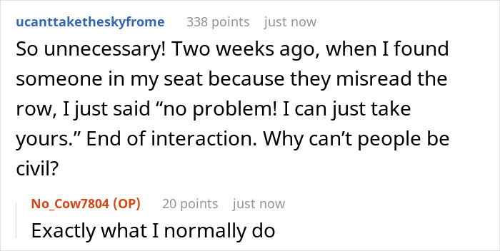 “So You ARE In The Wrong Seat”: Lady Embarrasses Traveler, Gets Stuck In A Row Full Of People “So You ARE In The Wrong Seat”: Lady Embarrasses Traveler, Gets Stuck In A Row Full Of People